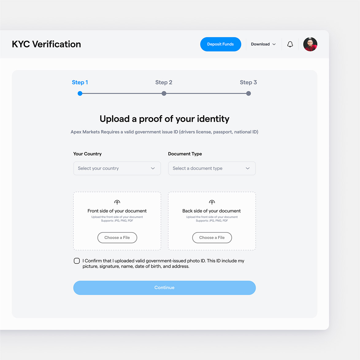 dashboard kyc