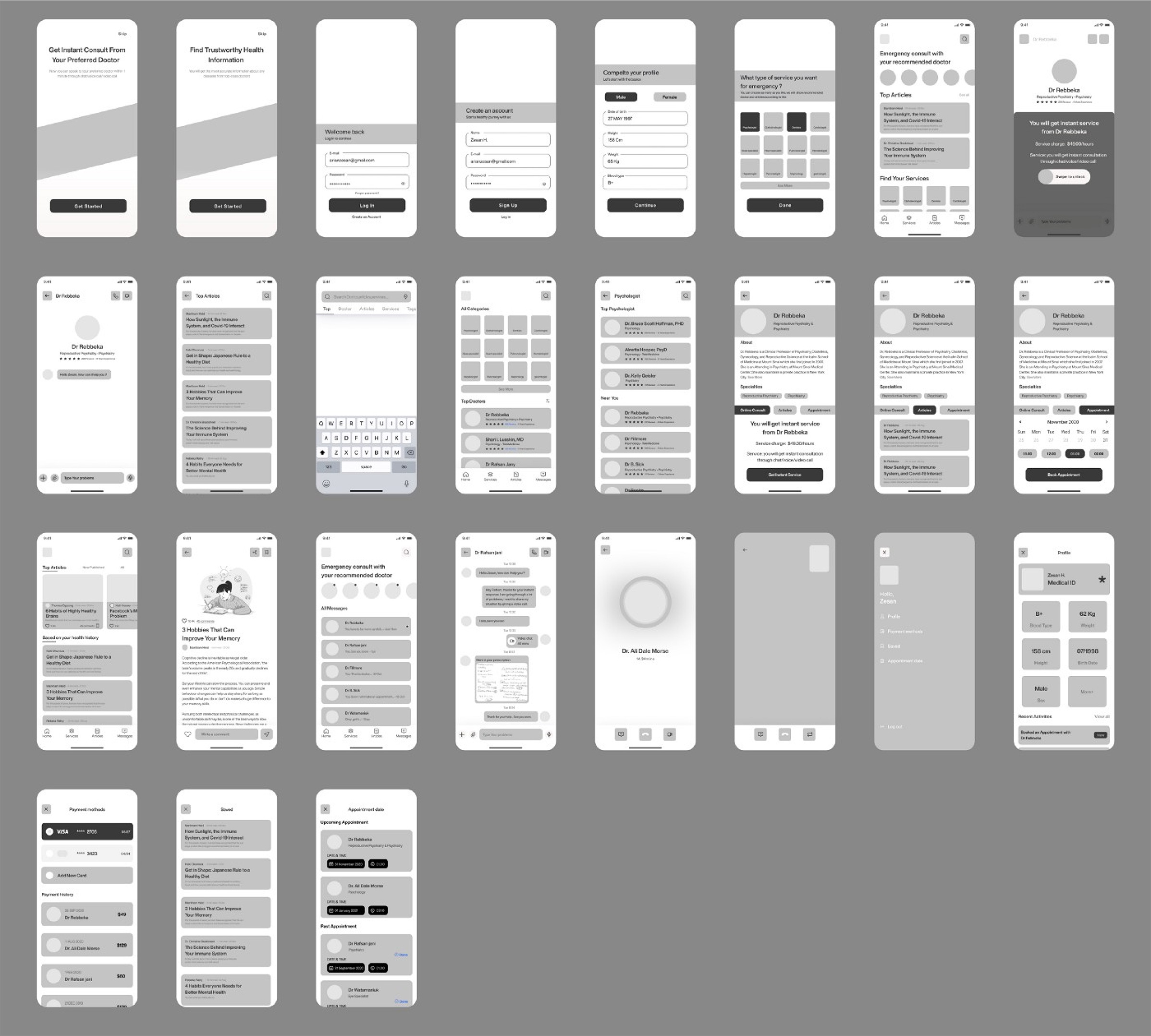 Wireframes